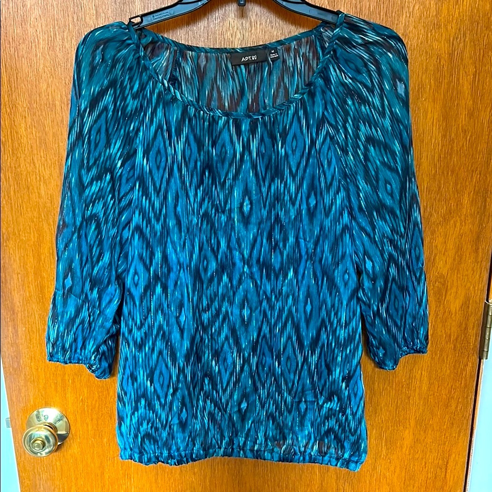 Beautiful Apt. 9 Women's Blue Top - M
